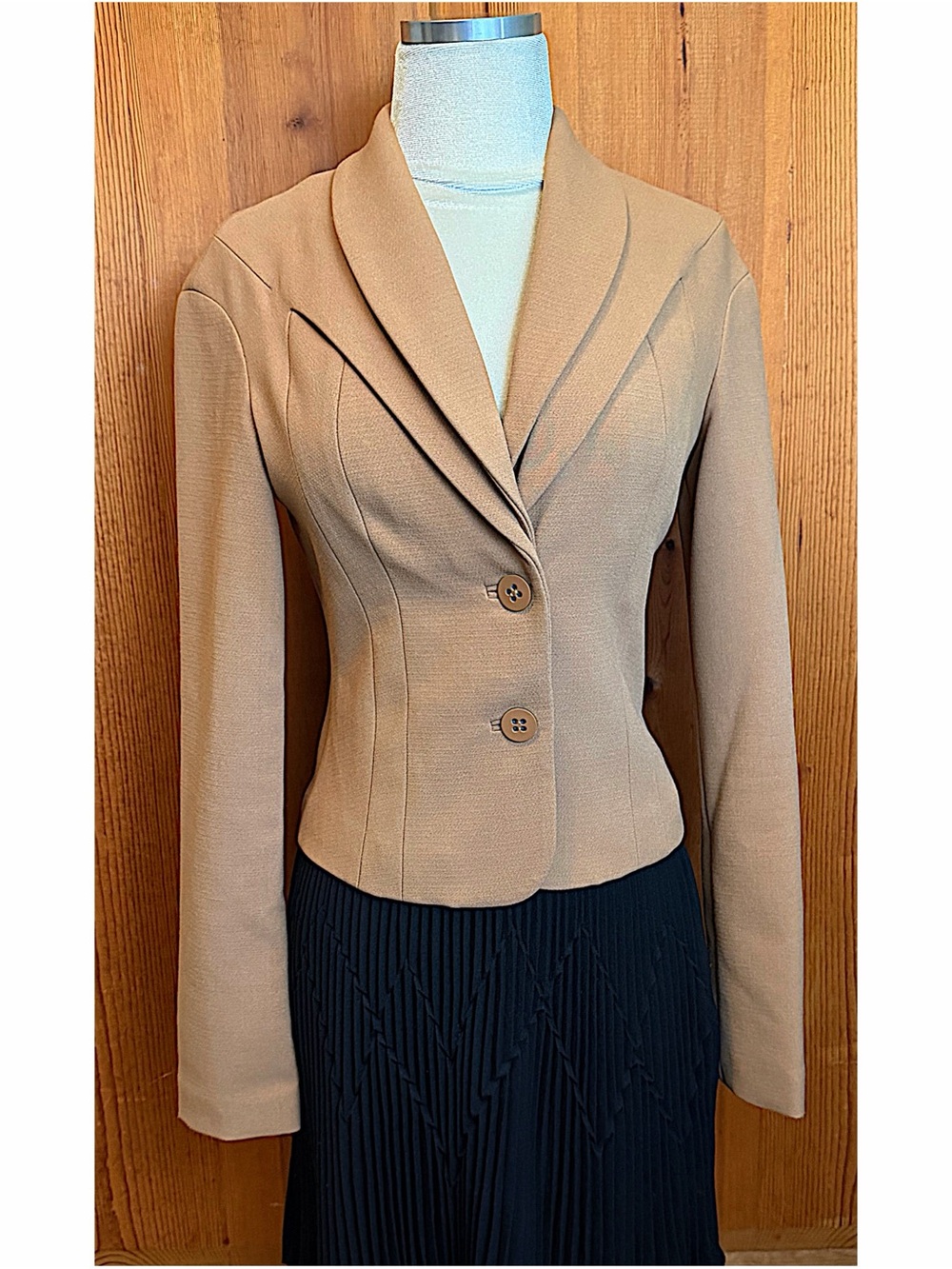 L.A.M.B. Gwen Stefani Y2K Fitted Camel Jacket EUC